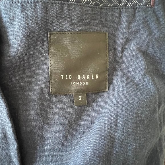 Ted Baker New York mens navy blue bomber jacket size 2 nwt - Picture 15 of 15